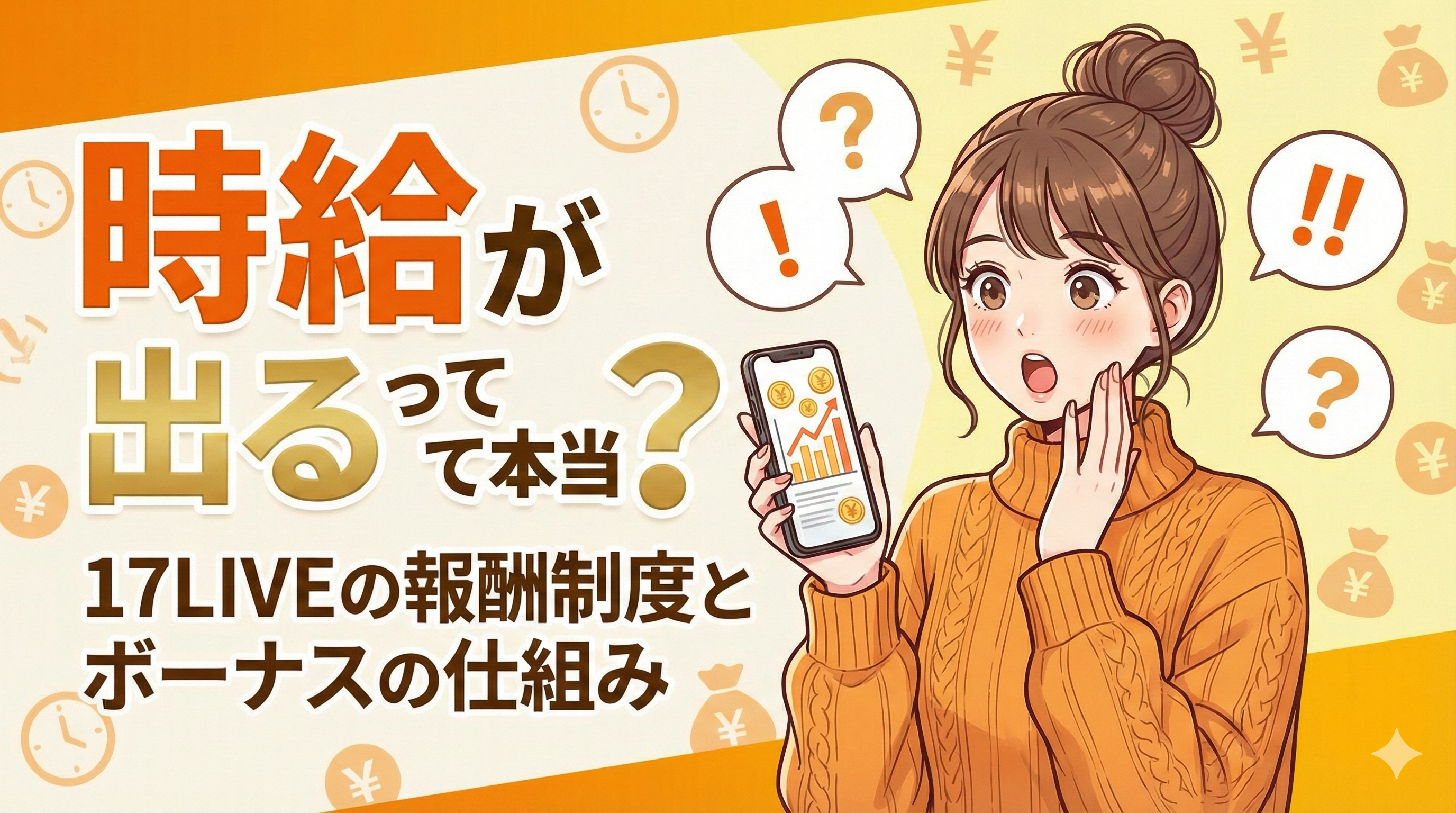 時給が出るって本当？17LIVEの報酬制度とボーナスの仕組みを分かりやすく解説