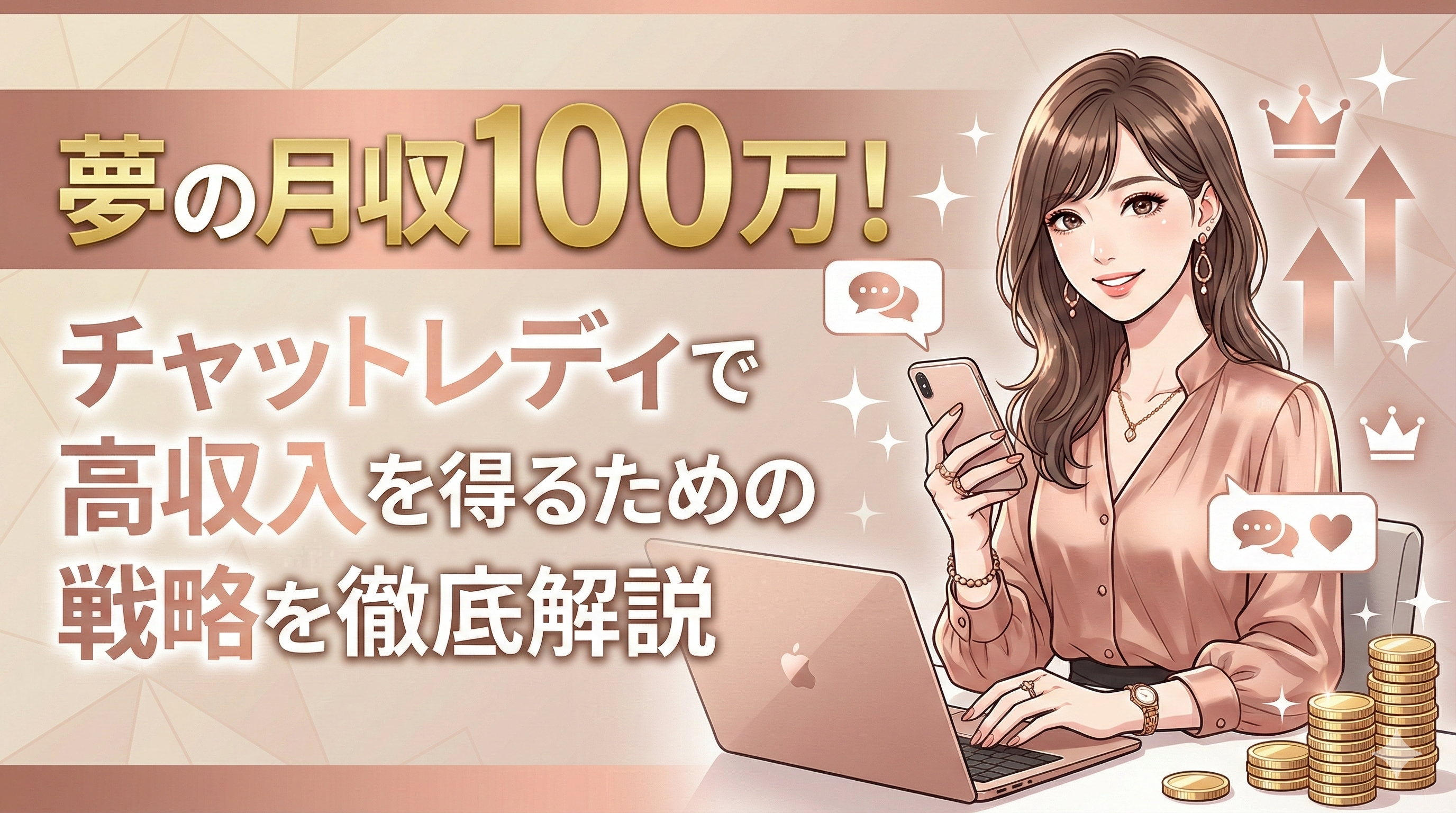夢の月収100万！チャットレディで高収入を得るための具体的な戦略を徹底解説